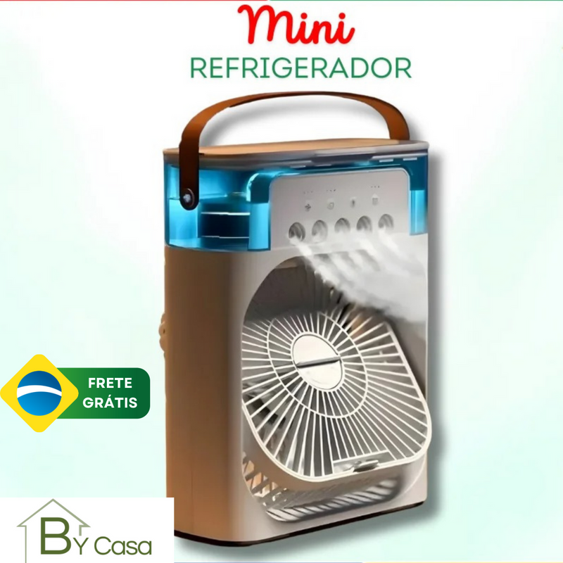 Mini Ar-Condicionado Portátil com Nebulização - Climatizador ByCasa