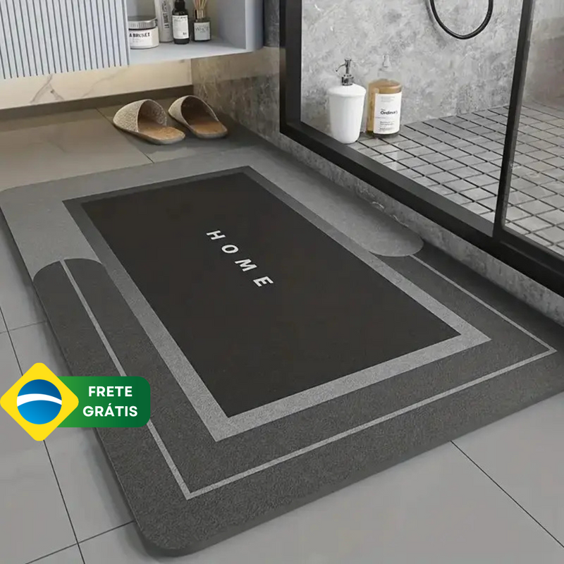 Tapete de chão superabsorvente para banheiro antiderrapante ByCasa