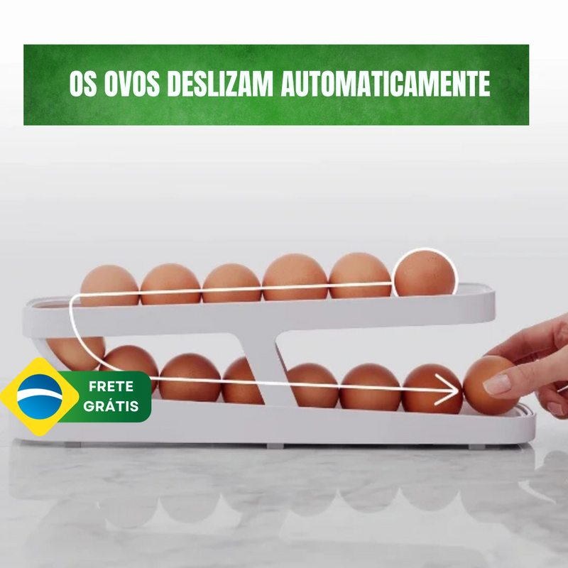 Organizador de Ovos 2 Andares para Geladeira ByCasa