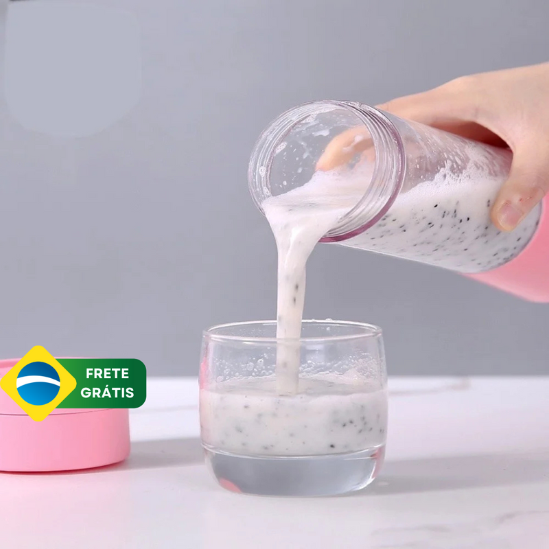 Mini Liquidificador Portátil 6 Lâminas Recarregável ByCasa