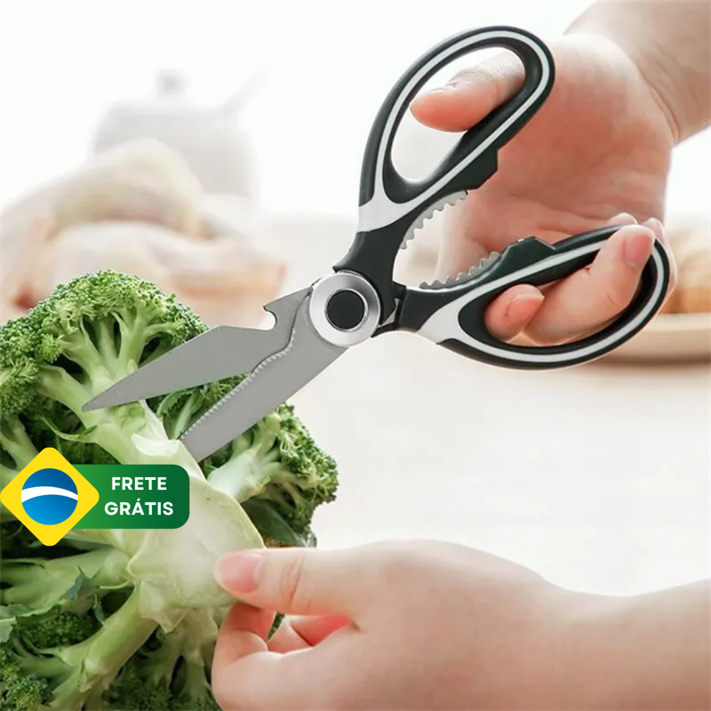 Tesoura 7 em 1 de aço inoxidável para cozinha ByCasa