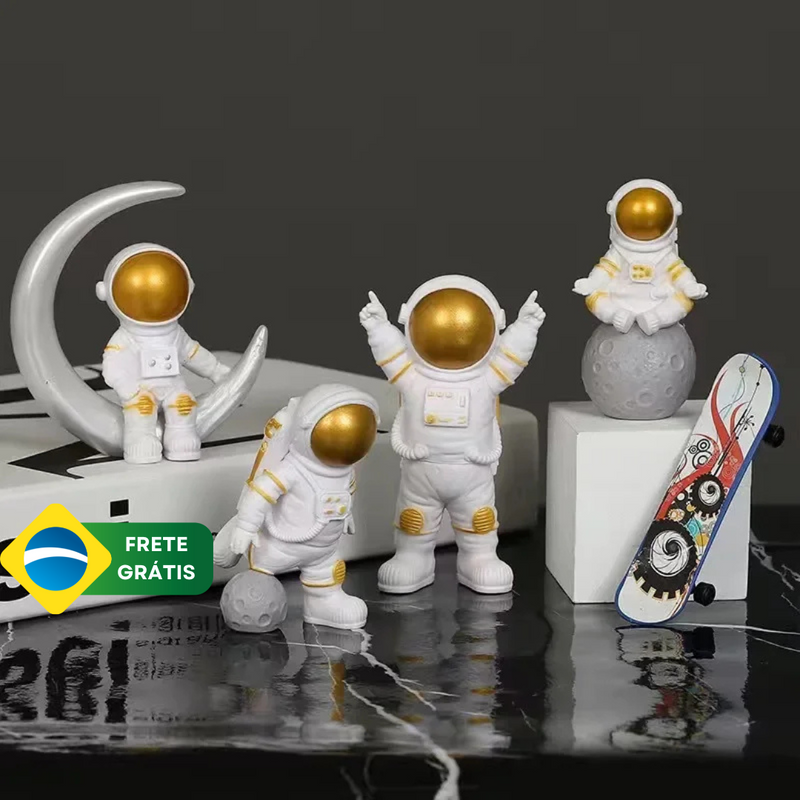 Estátua Astronauta para Quarto Infantil ByCasa