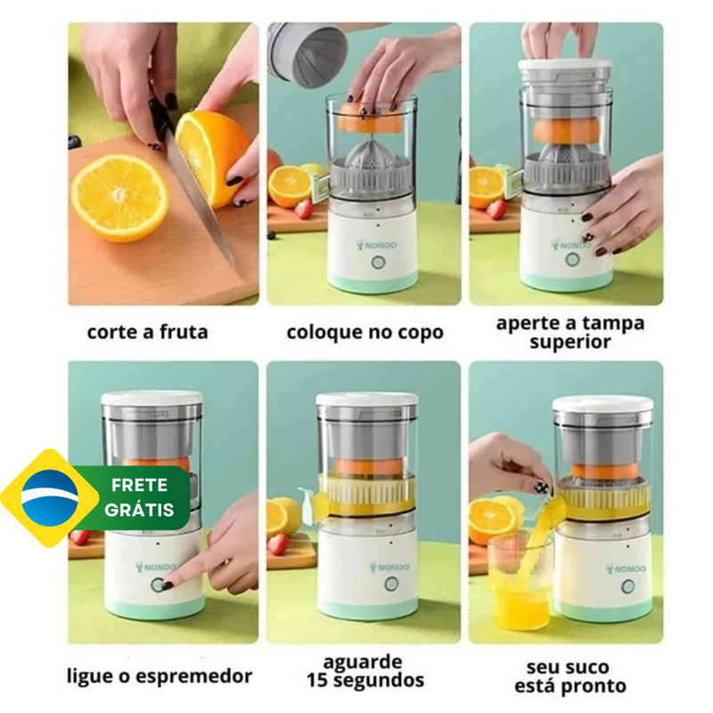 Mini Espremedor Portátil Automático Elétrico de Frutas ByCasa