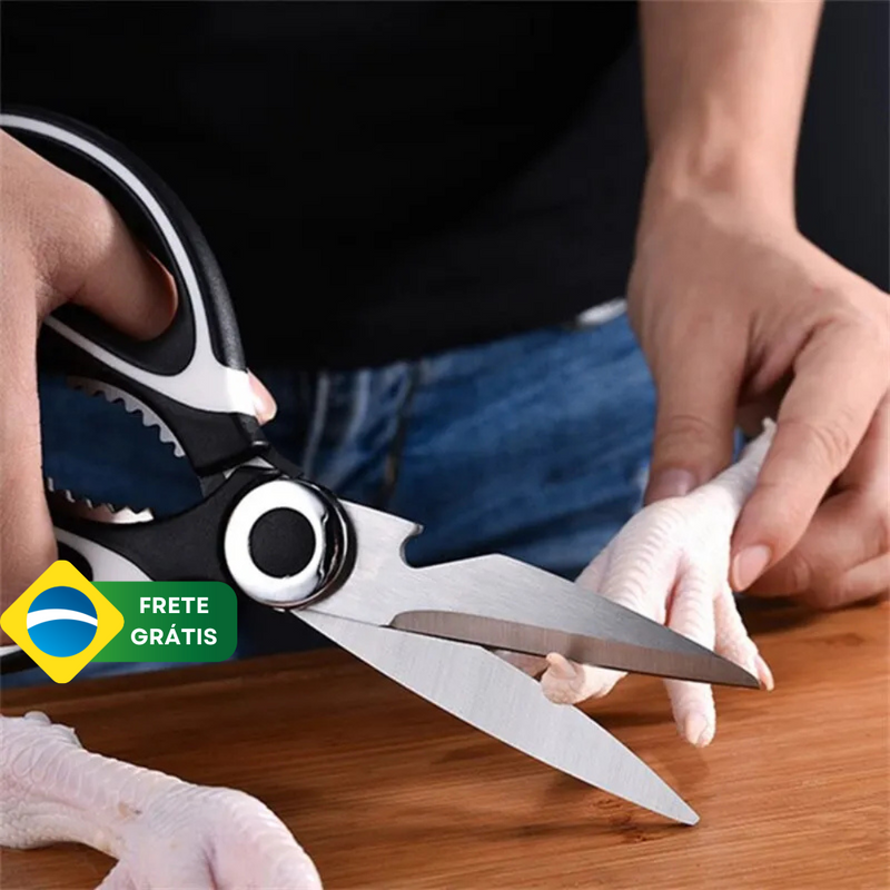 Tesoura 7 em 1 de aço inoxidável para cozinha ByCasa