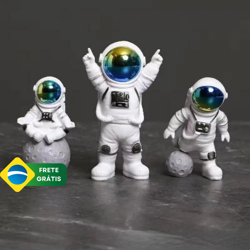 Estátua Astronauta para Quarto Infantil ByCasa