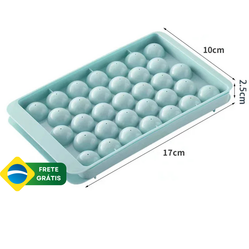 Molde de Silicone para fazer Gelo Bolinha ByCasa